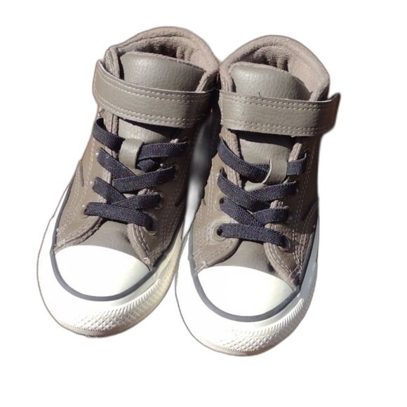 Converse Check Taylor All Star Gray Malden Street Lined Sneakers Size 13 Youth - Picture 1 of 10